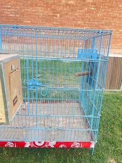 almost new parrot cage large