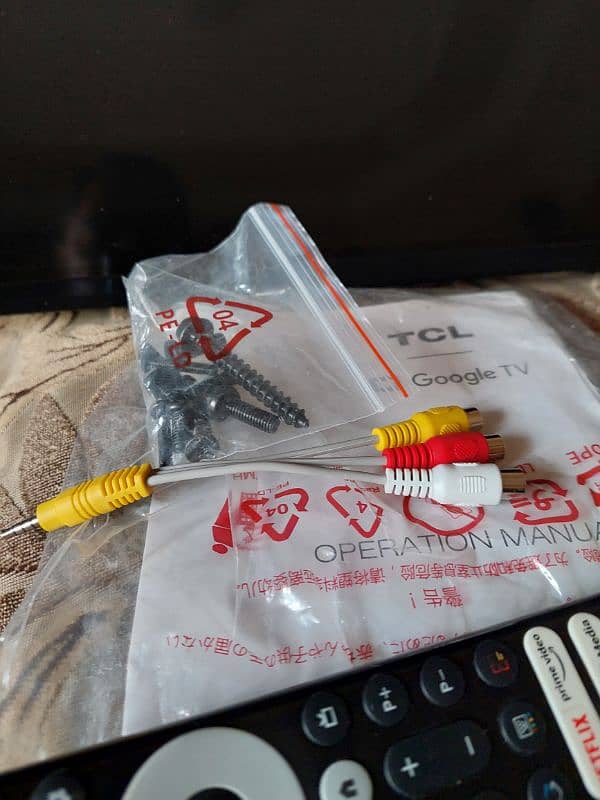 Tcl 4k led Google tv like new 6