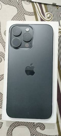 iphone 15 pro max black tantnium color condition 10by 10
