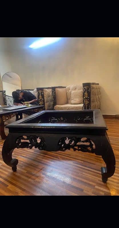 Heavy Wooden Center Table 0