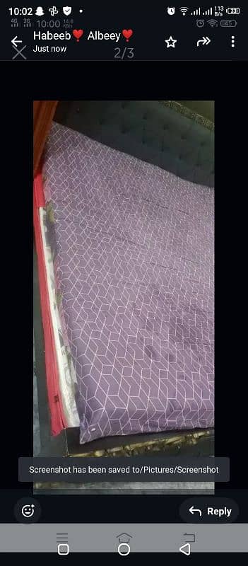 foam mattress double bed 6×6.6 urgent sale 1