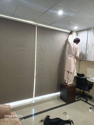 blackout fabric Roller blinds heat prof window blinds Glass paper