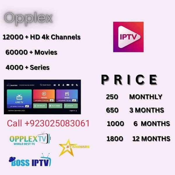 IPTV Streaming Services 03025083061 WITH Super Fast Server 0