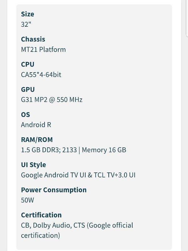 TCL Google TV Smart LED S5400 2