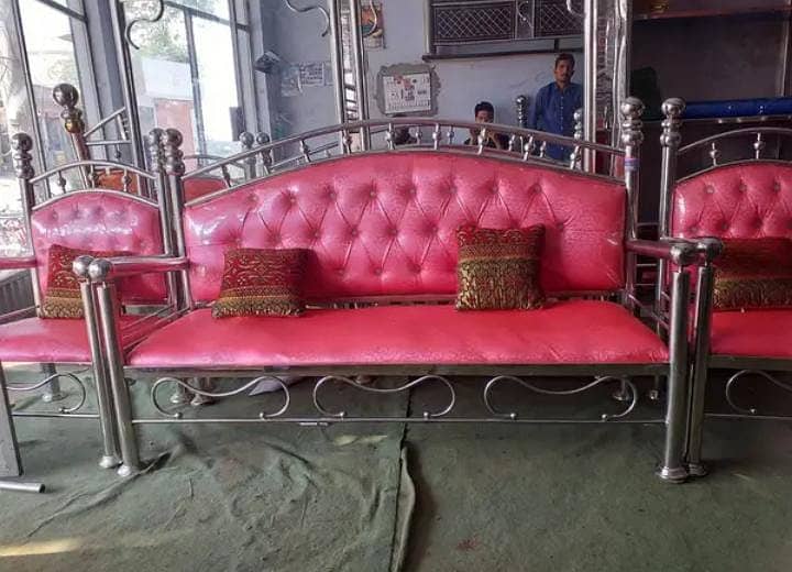 Iron bed - Iron Bed Dressing Side Table - Double bed - Bed Furniture 9