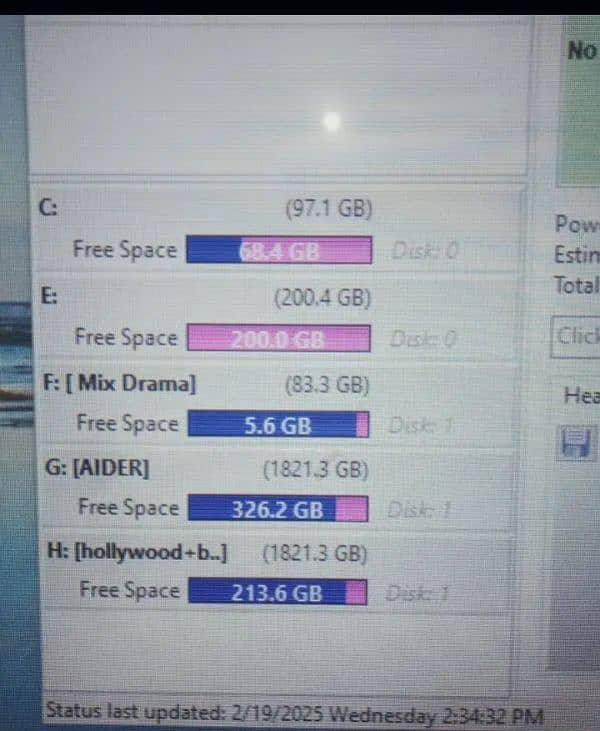 4 T B full data  Hardbdisk 100% 3