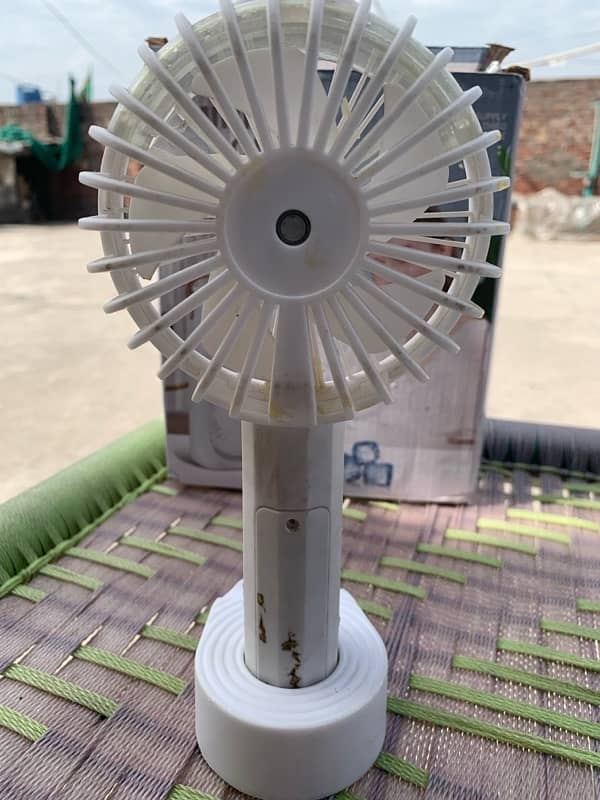 Mini cooling fan, with mist ,charge able  fan ,03117738176 1