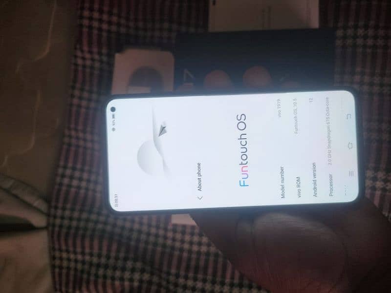 vivo v17 8gb 256 gb with box charger 10/10 7