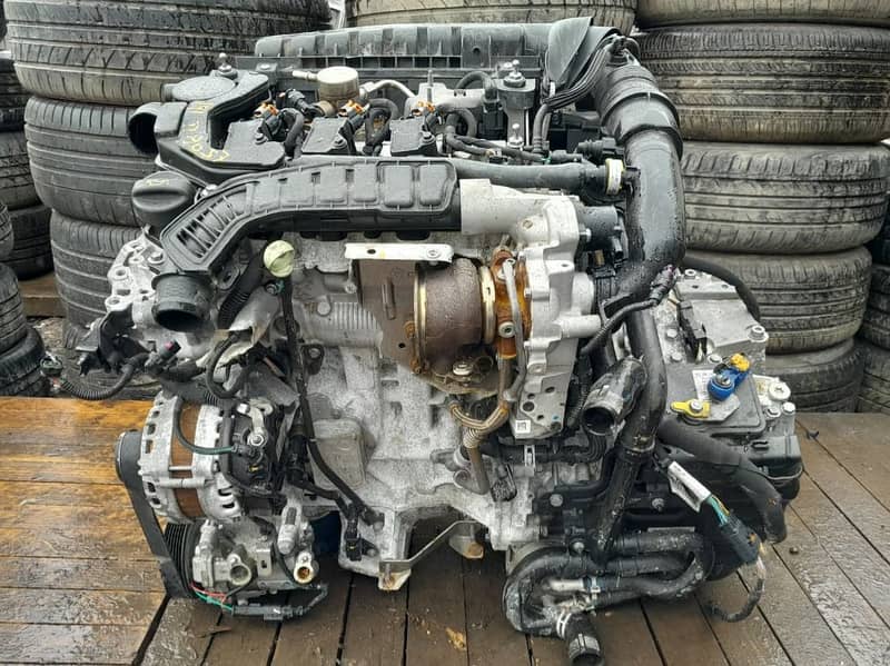 Peugeot 2008 1.2l complete car engine with automatic transmission. 3