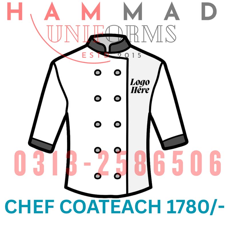 POLO TSHIRT CUSTOMIZED PRINTING RESTAURANT UNIFROMS CHEF UNIFORMS 1