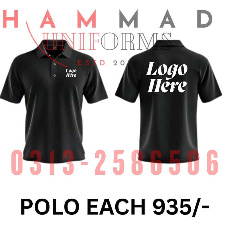 POLO TSHIRT CUSTOMIZED PRINTING RESTAURANT UNIFROMS CHEF UNIFORMS 4