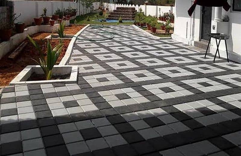 Paver / pavers / tuff tiles / tile / Kerb blocks / black / concrete 5