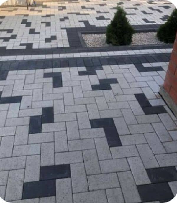 Paver / pavers / tuff tiles / tile / Kerb blocks / black / concrete 10