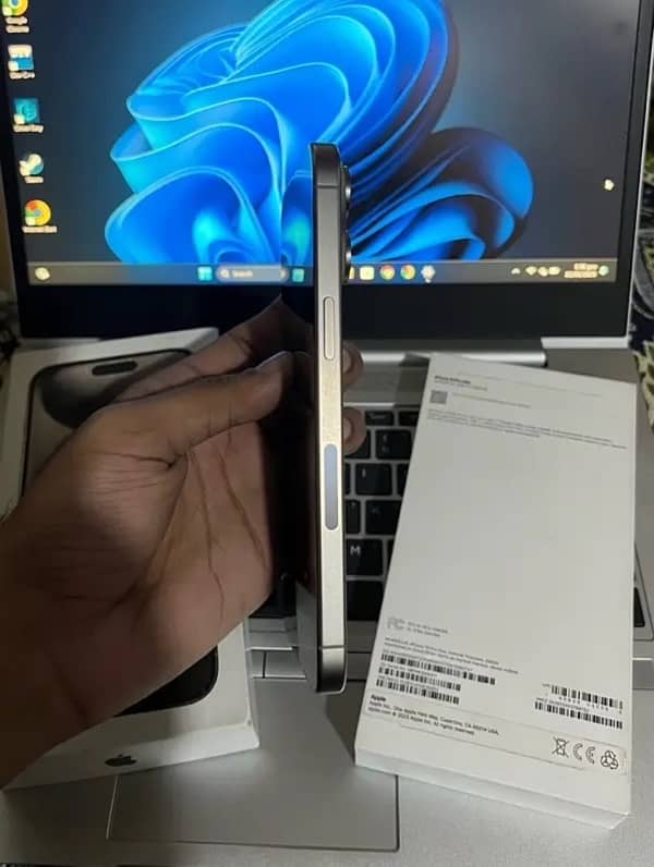 iPhone 15 pro max jv 256 complete box exchange possible 1
