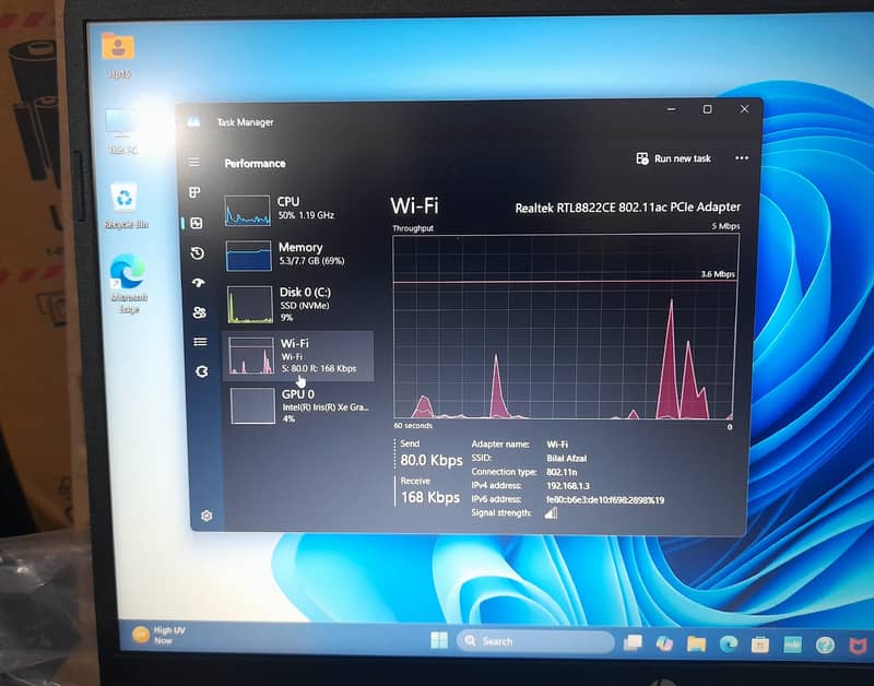 HP12th Gen-i5, just box open with Warnty 8GB DDR4,512GB SSD,Intel Iris 4