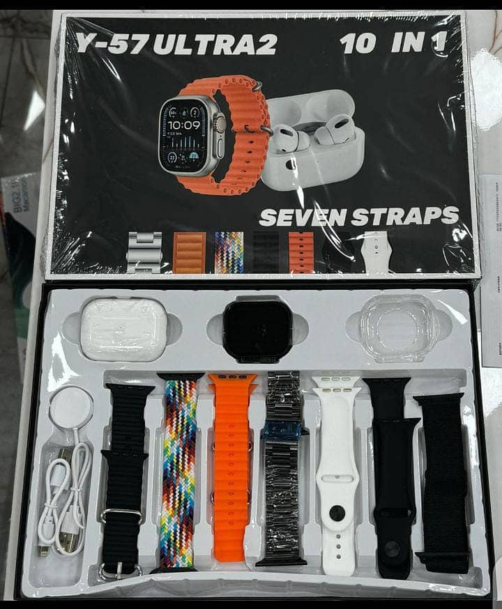 Multi Sraps Smart Watches Availble 7 in 1 ultra Crown 9+1 Y80 A58 Plus 9