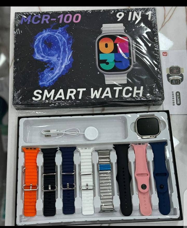 Multi Sraps Smart Watches Availble 7 in 1 ultra Crown 9+1 Y80 A58 Plus 11