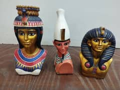 Egyptian Decoration Showpieces – Antique Style – Set of 3