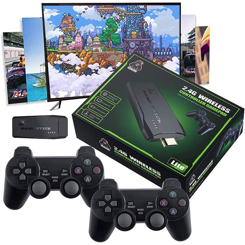M8 Wireless Controller with 64gb Tf Card Video Game Stick 0