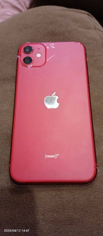 IPHONE 11 RED COLOUR 64GB JV MINOR BACK BREAK 7