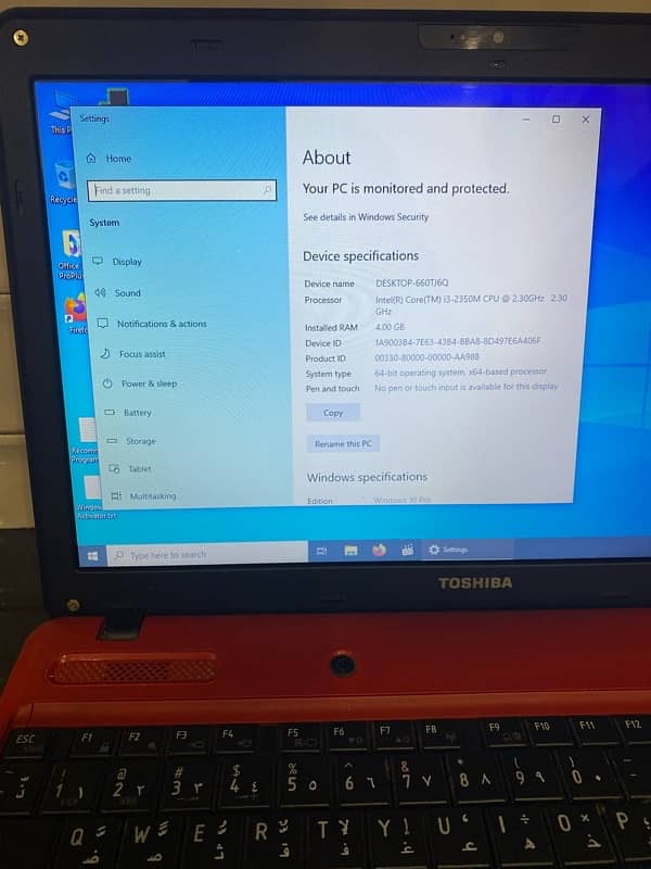 Laptop Toshiba 3