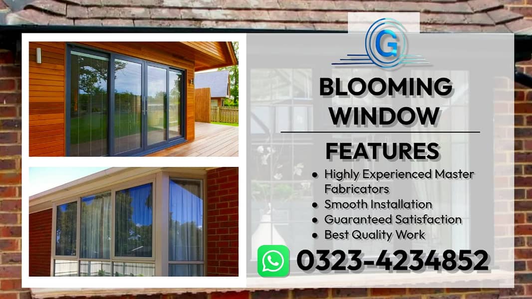 UPVC windows Home decoration/UPVC window /Office door & window 0