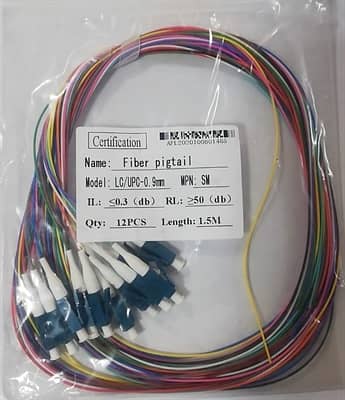 LC Type 12 color ODF Pigtails, 0.9mm, 0