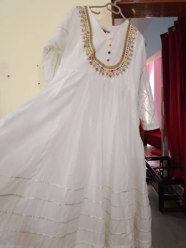 3 piece frock trouser and organza dopata for sale 1