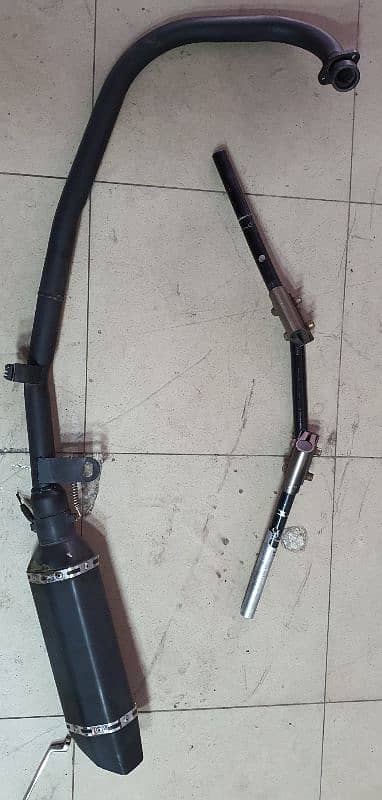 Akrapovic Exhaust  with bend complete and 3 piece handle bar 0