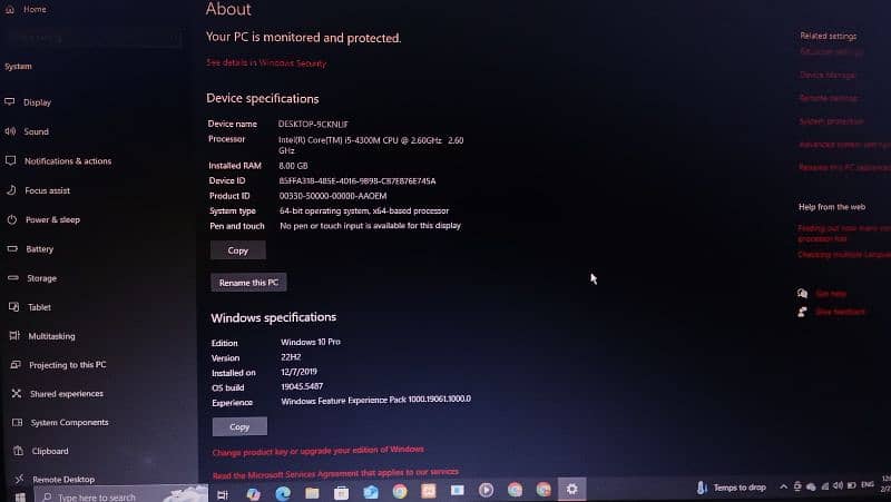 HP laptop , core i5 4th generation 2