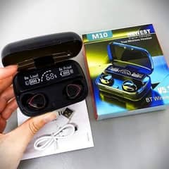 M10 WIRELESS EARBUDS, BLACK