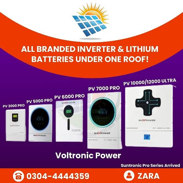 Maxpower Suntonic Inverter 6KW, 3KW, 4KW, 8KW, 10KW, Voltas 6KW, 8KW, 0