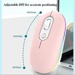 Wireless Bluetooth Mouse Portable Silent for Laptop PC Rechargeable G 1