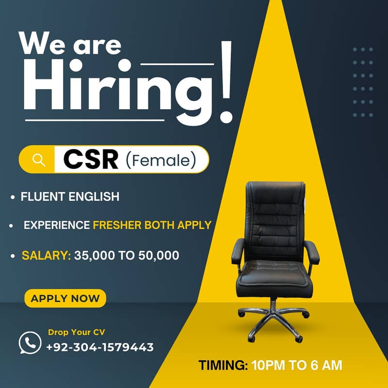 hirring for CSR 0