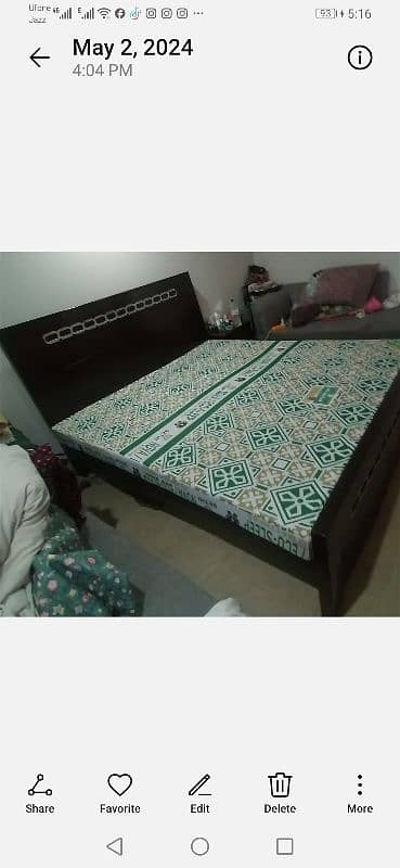double bed with matters 1