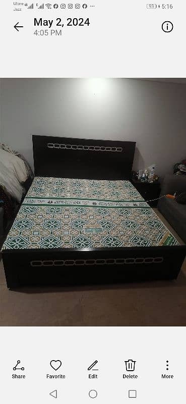 double bed with matters 3