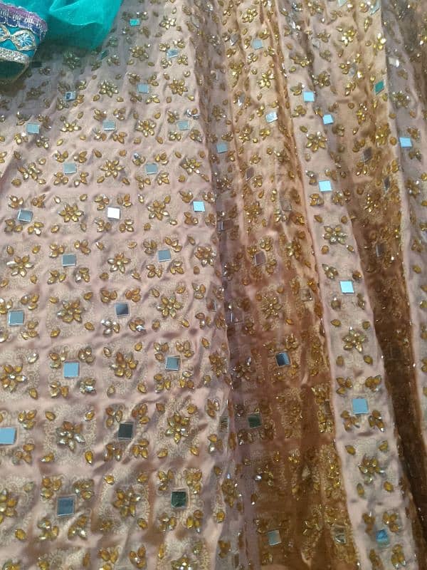 lehnga choli with gown and dupata. used only one time. 1