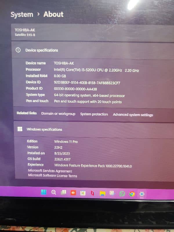 Toshiba Satellite E45-B 4