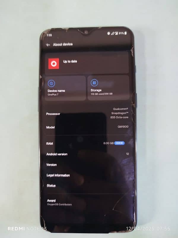 one Plus 7 (12/256) 2