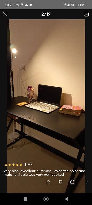 Office table, laptop table, desktop table with book shelf 5