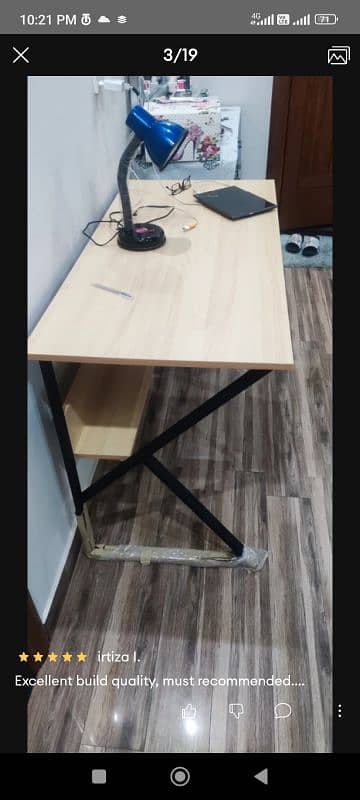 Office table, laptop table, desktop table with book shelf 6