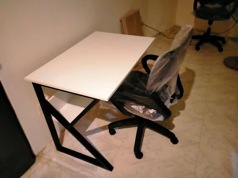 Office table, laptop table, desktop table with book shelf 9
