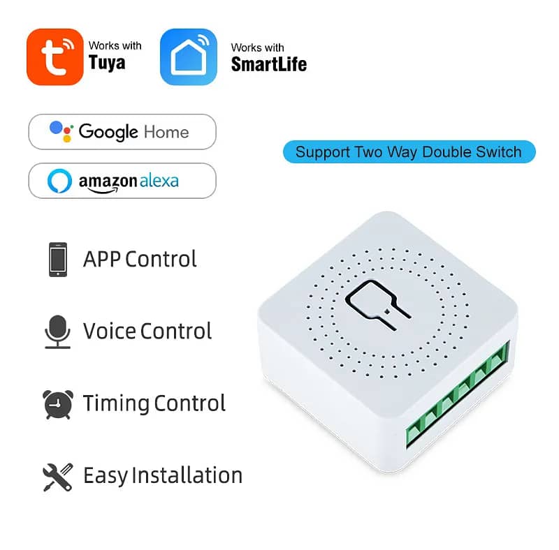 WiFi Smart Switch Light Switch, Compatible with Alexa/Google Home, 0