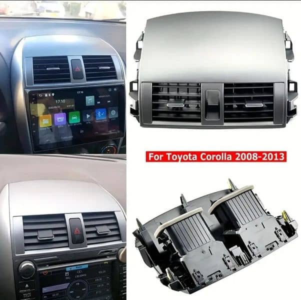 DASHBOARD CENTER COVER WITH AC VENT FOR TOYOTA COROLLA 2008-2013 4