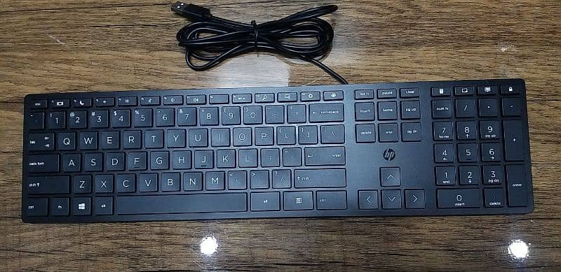 Brand New HP Wired USB Keyboard – ultra Slim & Stylish 0