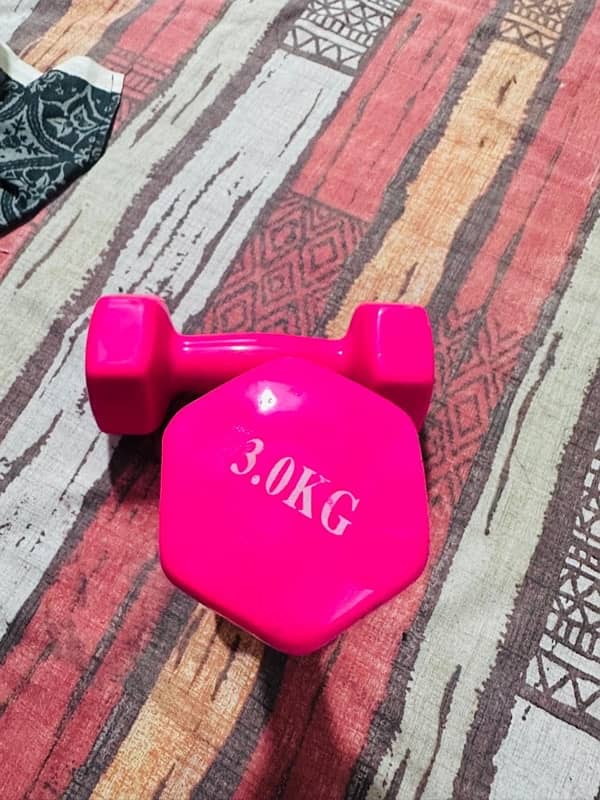 USA- new Imported Dumbells 3kg each 2