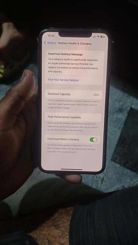 11promax pta dual con 10/9btery service 60 face or true tone active 4