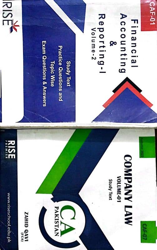 CA Books Available In 2nd Hand Of Cresent , Rise and IFRS Publications 2