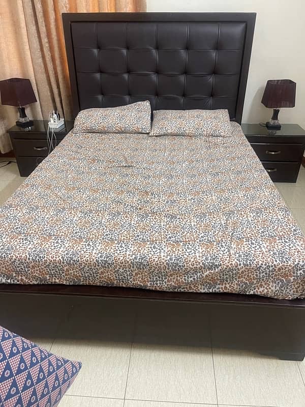 bed with side tables 1