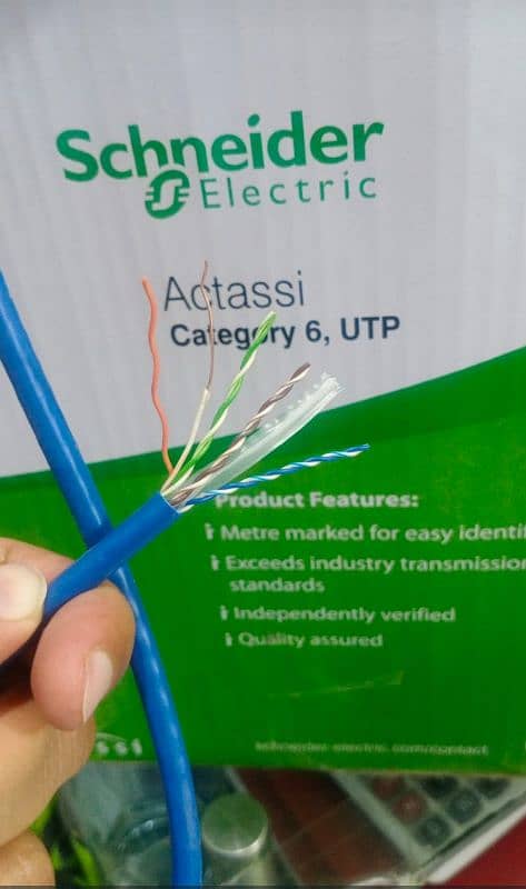 Schneider Cat6 Cable – High-Quality for CCTV & Networking 0